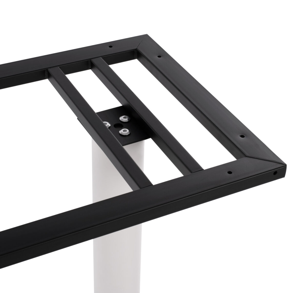 ΒΑΣΗ ΜΕΤΑΛΛΙΚΗ ΔΙΠΛΗ ΛΕΥΚΗ ΜΑΤ 80Χ40Χ72Υεκ. ΜΕ ΡΕΓΟΥΛΑΤΟΡΟΥΣ HM435.12 - Image 4