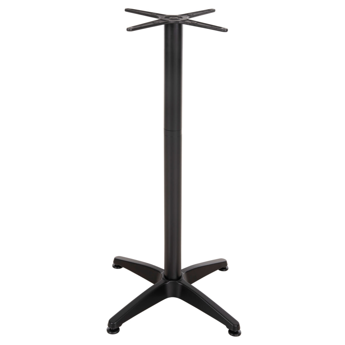 ΒΑΣΗ ΜΠΑΡ ΑΛΟΥΜΙΝΙΟΥ 4ΝΥΧΗ 66X66X109Υεκ. ΜΕ ΣΤΑΥΡΟ 44x44εκ. HM450.03 ΜΑΥΡΗ - Image 3