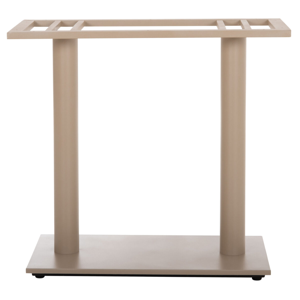 ΒΑΣΗ ΤΡΑΠΕΖΙΟΥ ΜΕΤΑΛΛΙΚΗ ΔΙΠΛΗ HM435.25 ΚΑΠΟΥΤΣΙΝΟ ΜΑΤ ΜΕ ΡΕΓΟΥΛΑΤΟΡΟΥΣ 80Χ40Χ72Υεκ. - Image 3