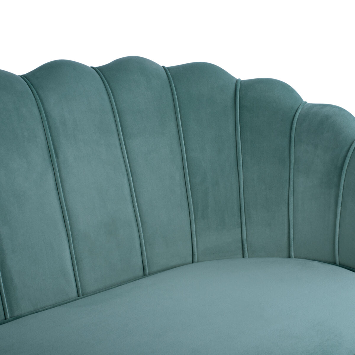 ΚΑΝΑΠΕΣ 2ΘΕΣΙΟΣ COQUILLE HM8627.07 ΑΠΟ ΦΥΣΤΙΚΙ ΒΕΛΟΥΔΟ ΜΕ ΧΡΥΣΑ ΠΟΔΙΑ 130x81x86Υ εκ. - Image 5