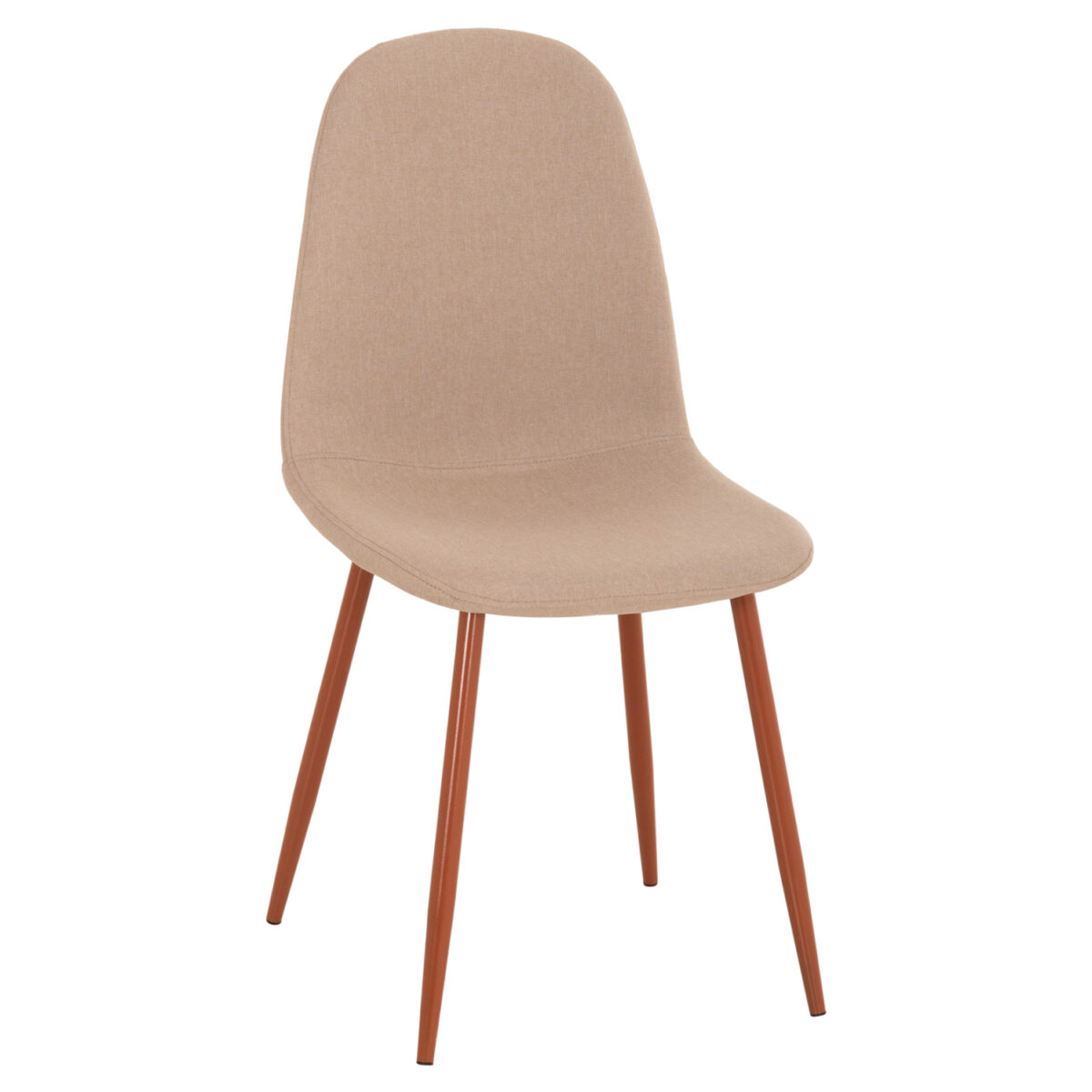 ΚΑΡΕΚΛΑ LEONARDO HM00100.07 ΥΦΑΣΜΑ ΜΠΕΖ ΚΑΙ ΚΑΦΕ ΜΕΤΑΛΛΙΚΑ ΠΟΔΙΑ 45x48x89.5Υεκ.