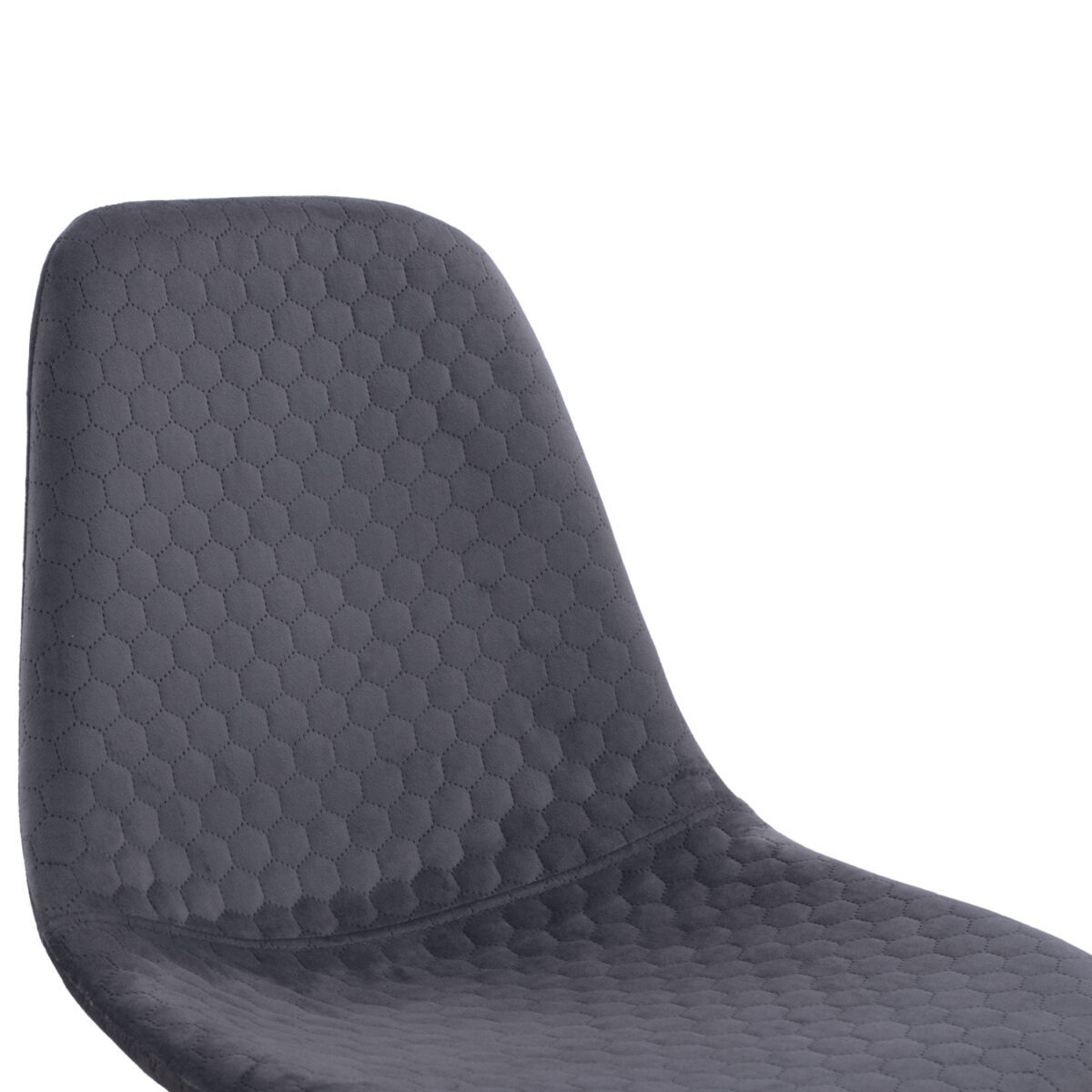 ΚΑΡΕΚΛΑ LUCILLE HM8552.01 ΑΠΟ ΒΕΛΟΥΔΟ ΓΚΡΙ ΜΕ ΜΕΤΑΛΛΙΚΟ ΣΚΕΛΕΤΟ 45X56X81Υ εκ. - Image 7