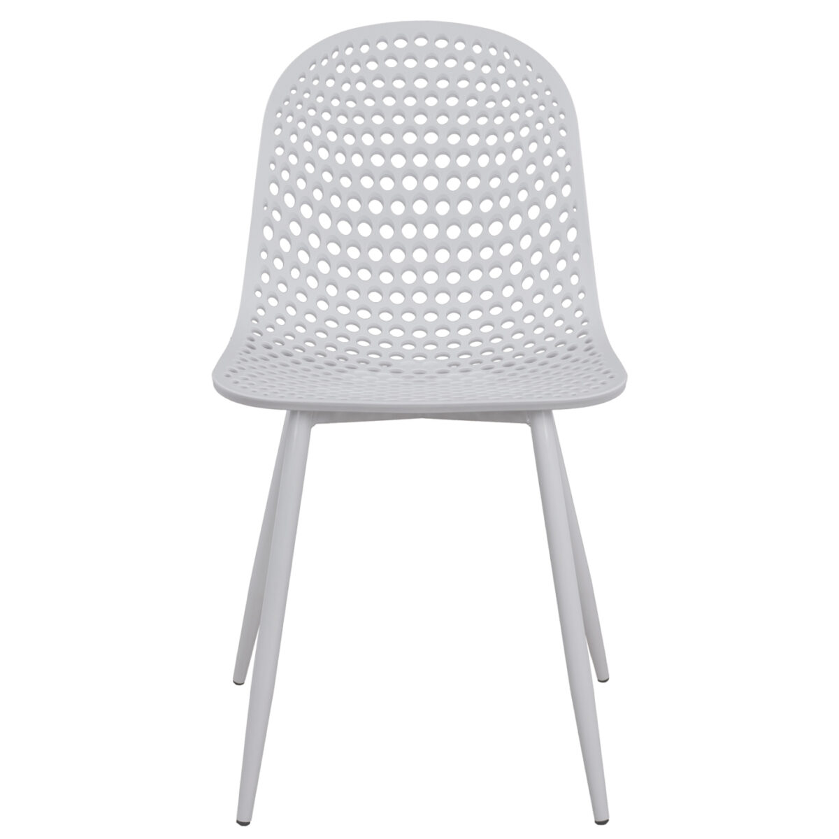 ΚΑΡΕΚΛΑ ΠΟΛΥΠΡΟΠΥΛΕΝΙΟΥ MILANA HM8512.01 ΛΕΥΚΟ ΜΕ ΜΕΤΑΛΛΙΚΑ ΠΟΔΙΑ 45X51X84Υ εκ. - Image 4