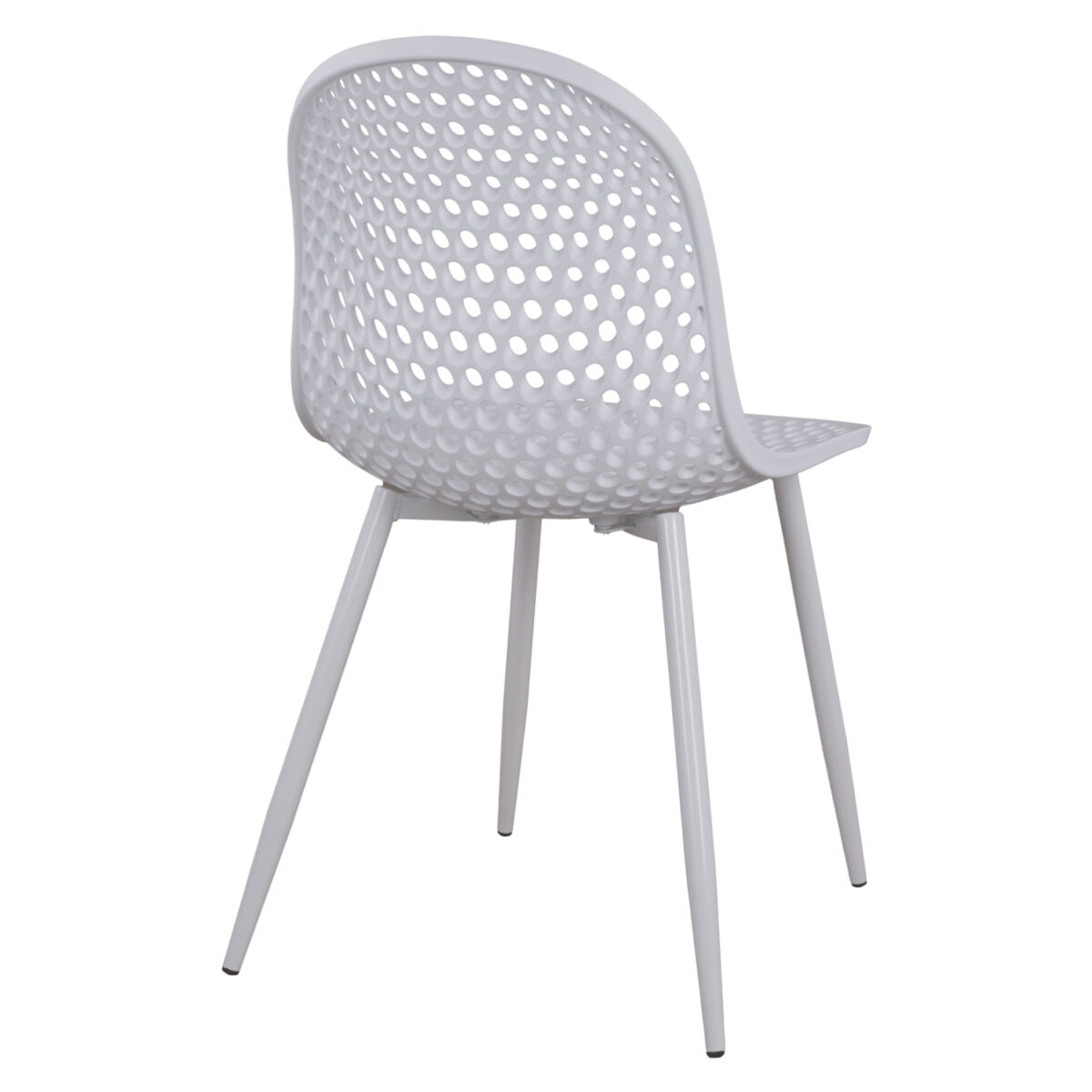 ΚΑΡΕΚΛΑ ΠΟΛΥΠΡΟΠΥΛΕΝΙΟΥ MILANA HM8512.01 ΛΕΥΚΟ ΜΕ ΜΕΤΑΛΛΙΚΑ ΠΟΔΙΑ 45X51X84Υ εκ. - Image 6