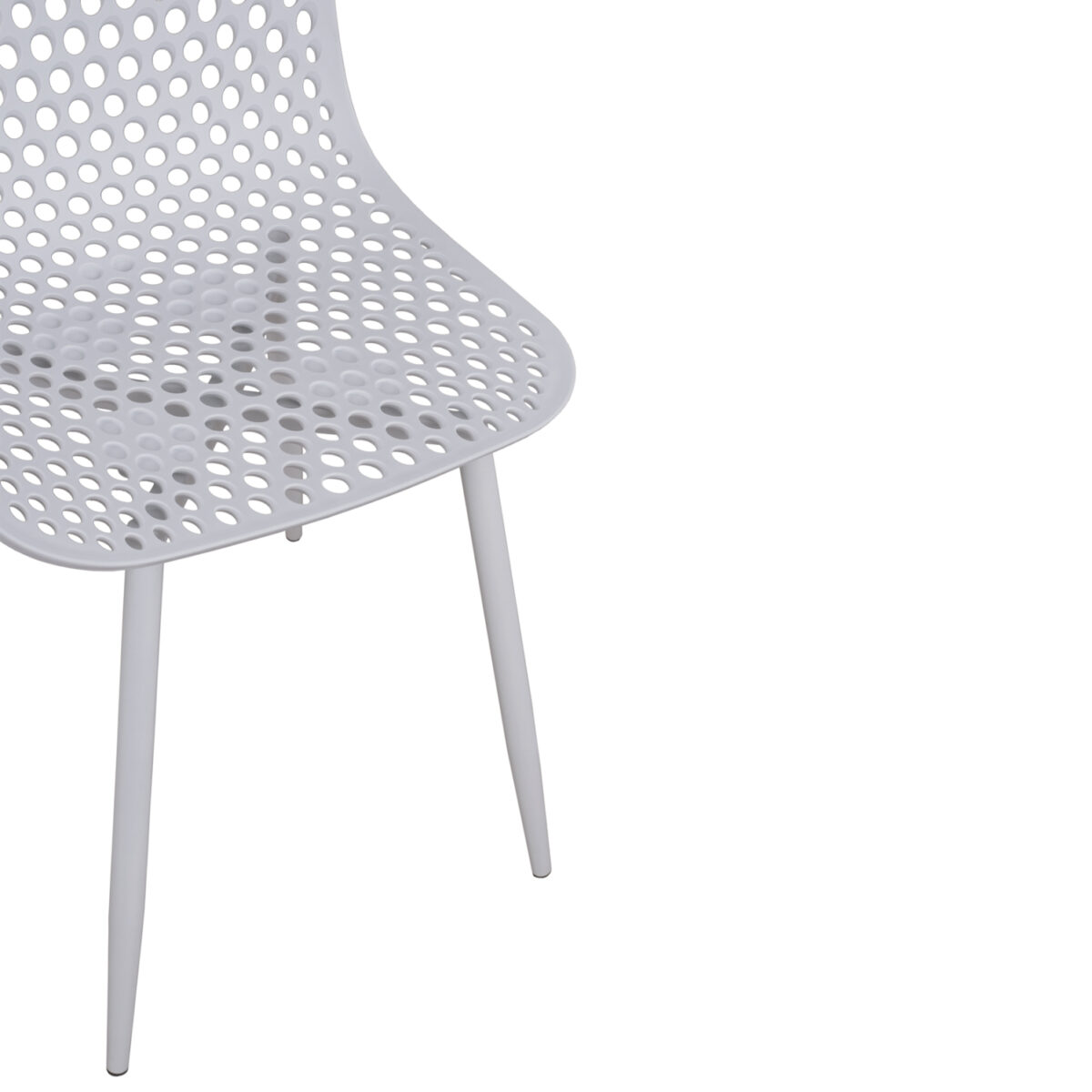 ΚΑΡΕΚΛΑ ΠΟΛΥΠΡΟΠΥΛΕΝΙΟΥ MILANA HM8512.01 ΛΕΥΚΟ ΜΕ ΜΕΤΑΛΛΙΚΑ ΠΟΔΙΑ 45X51X84Υ εκ. - Image 10