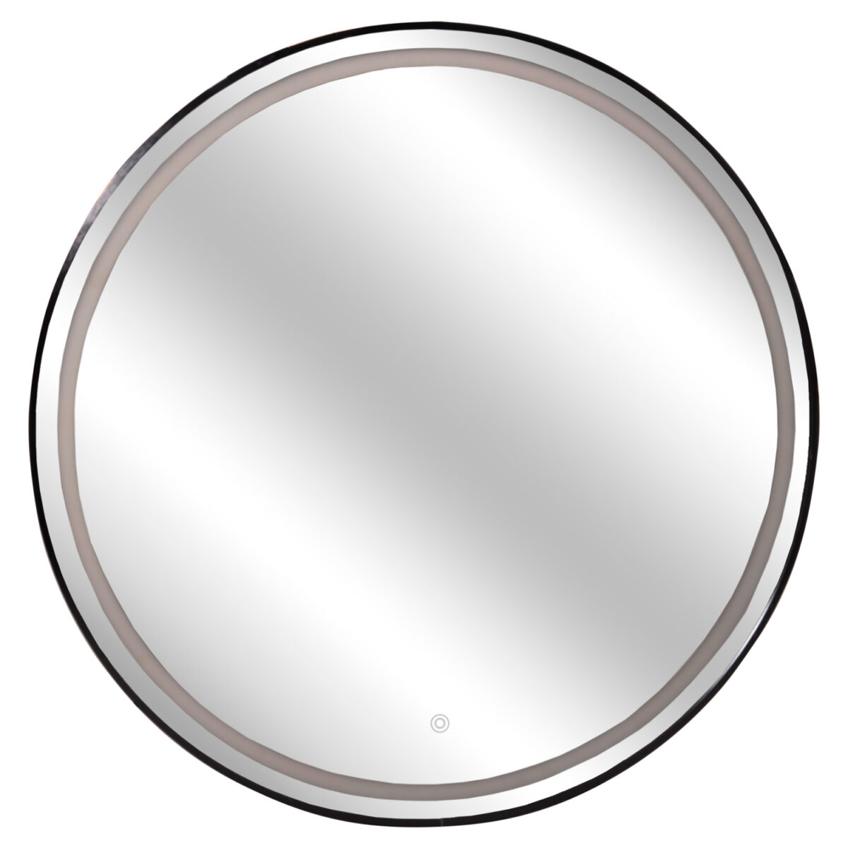 ΚΑΘΡΕΠΤΗΣ ΤΟΙΧΟΥ ΣΤΡΟΓΓΥΛΟΣ ROUNDER HM4503.01 ΑΛΟΥΜΙΝΙΟ ΣΕ ΜΑΥΡΟ-ΦΩΤΙΣΜΟΣ LED Φ80εκ. - Image 4