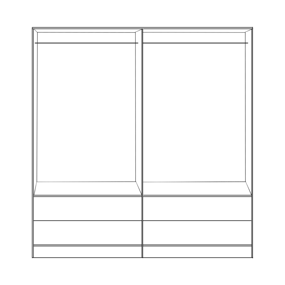 ΝΤΟΥΛΑΠΑ 4ΦΥΛΛΗ REINA ME 4 ΣΥΡΤΑΡΙΑ HM21259 ΜΕΛΑΜΙΝΗ ΓΚΡΙ-SONAMA 160x42x180Υεκ - Image 3