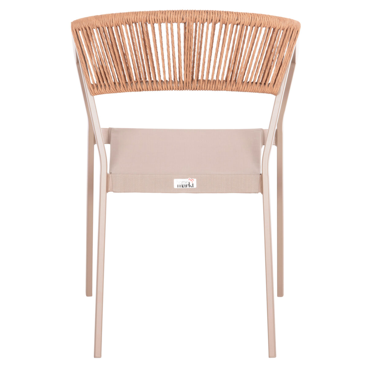 ΠΟΛΥΘΡΟΝΑ ΑΛΟΥΜΙΝΙΟΥ MIRI HM5891.03 ΣΑΜΠΑΝΙΖΕ ΣΚΕΛΕΤΟΣ&TEXTLINE- RATTAN 56x58x80.5Υ εκ. - Image 6