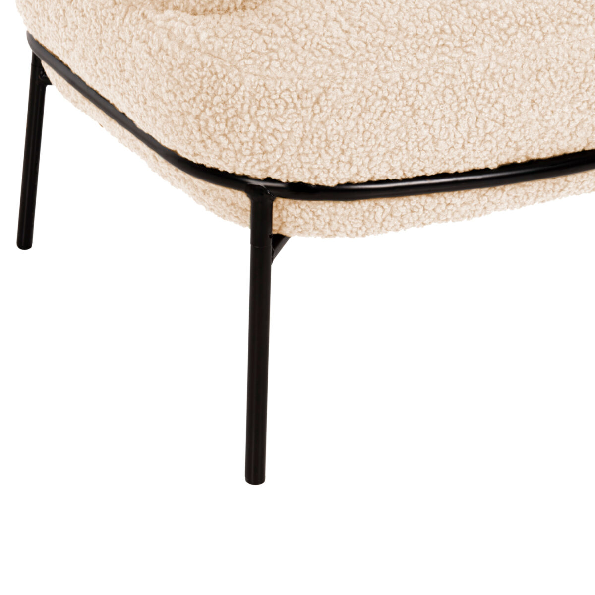 ΠΟΛΥΘΡΟΝΑ AGNES HM9525.23 ΛΕΥΚΟ ΜΠΟΥΚΛΕ-ΜΑΥΡΑ ΜΕΤΑΛΛΙΚΑ ΠΟΔΙΑ 74x71x83Υεκ. - Image 10