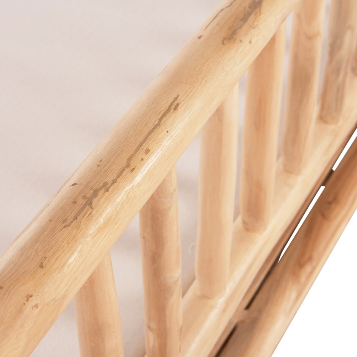 ΣΕΤ ΣΑΛΟΝΙ 4ΤΜΧ EDDARD HM9340.25 ΑΠΟ ΜΑΣΙΦ ΞΥΛΟ TEAK  ΦΥΣΙΚΟ - ΛΕΥΚΟ - Image 10