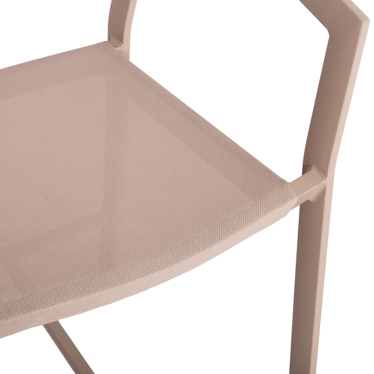 ΣΚΑΜΠΟ ΑΛΟΥΜΙΝΙΟΥ ΣΑΜΠΑΝΙΖΕ HM5892.13 ΜΕΣΑΙΟΥ ΥΨΟΥΣ ΜΕ ΜΠΡΑΤΣΑ RATTAN & TEXTLINE 55x56.5x99Yεκ. - Image 8