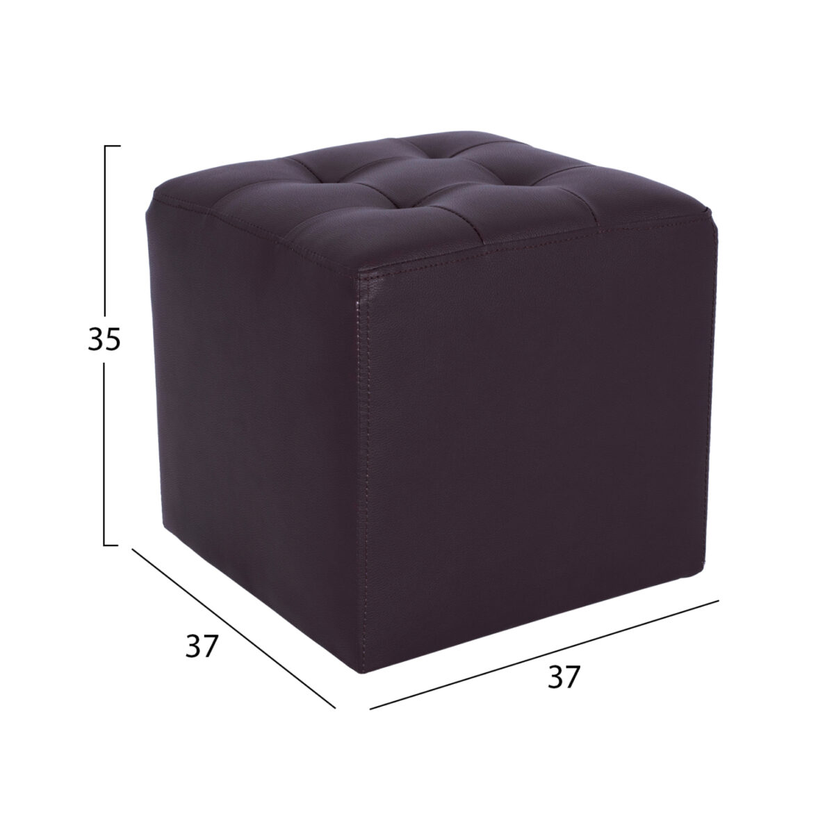 ΣΚΑΜΠΩ ΜΕ PU ΚΑΦΕ PUNK HM264.03 37x37x35εκ - Image 2