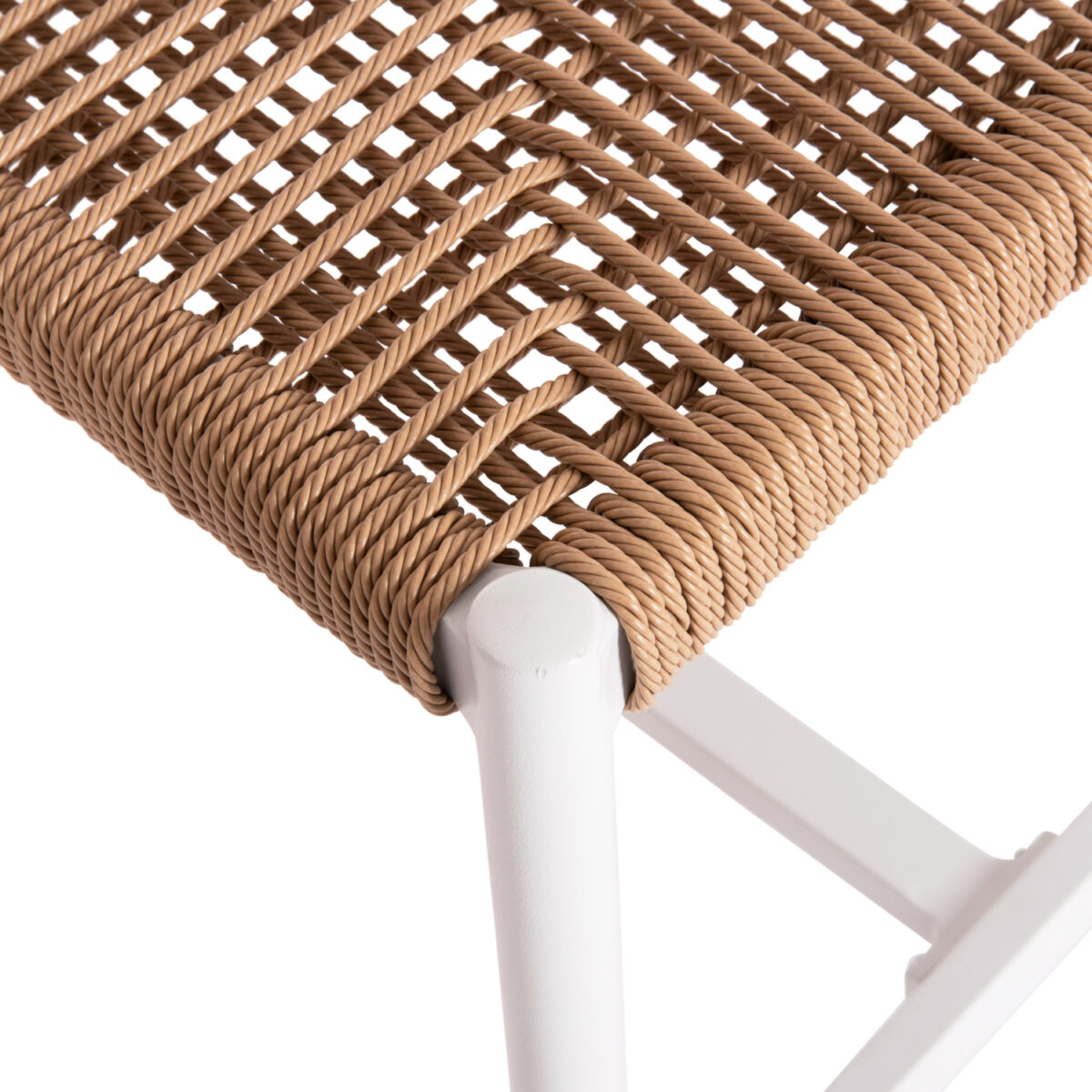 ΣΚΑΜΠΟ ΜΠΑΡ ΜΕΣ.ΥΨΟΥΣ NOJO HM5920.01 ΛΕΥΚΟ ΑΛΟΥΜΙΝΙΟ--ΜΠΕΖ ΣΥΝΘ.RATTAN 40x55.5x99Yεκ - Image 9