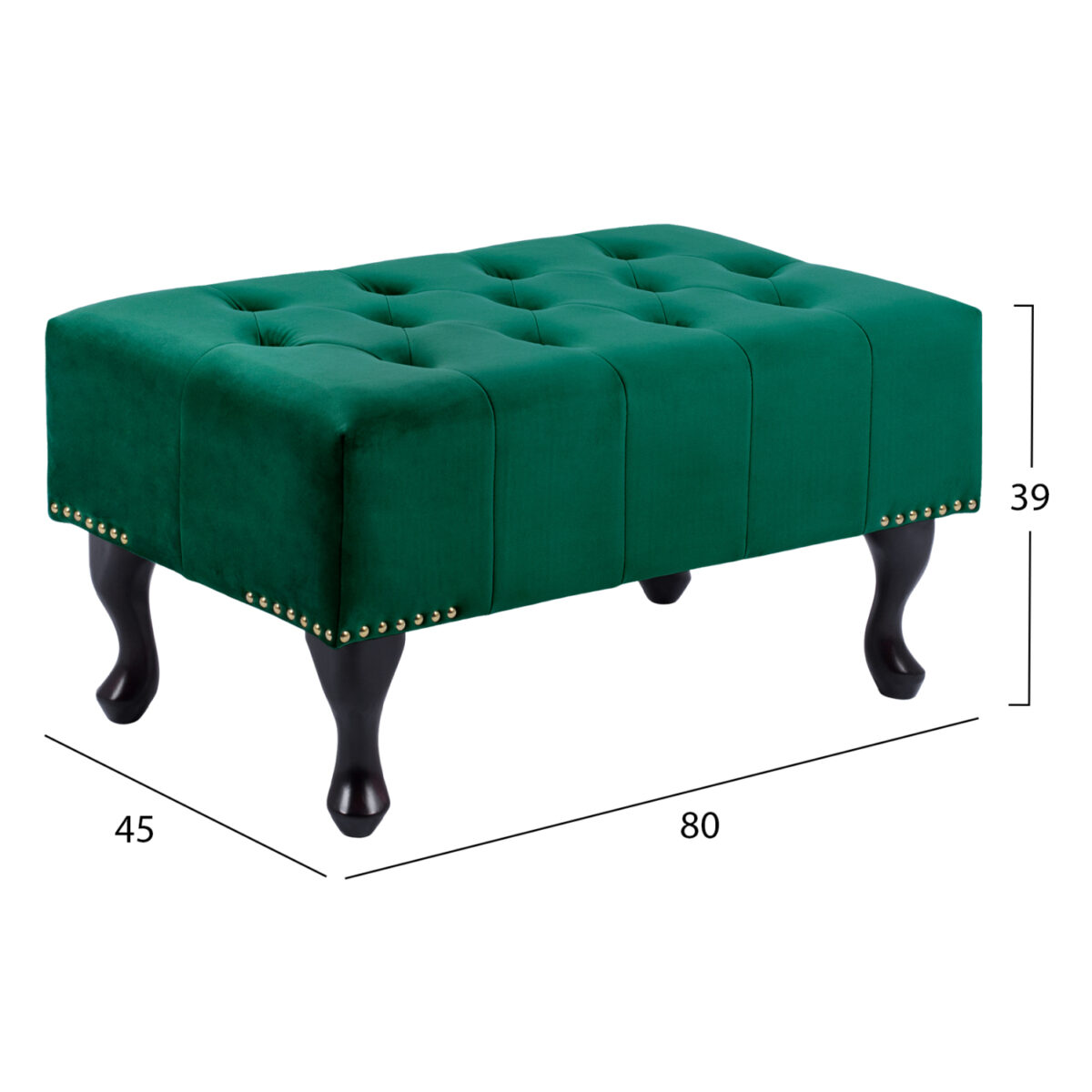 tampoyre-tchesterfield-fb922603-kypariss-1 ΤΑΜΠΟΥΡΕ T.CHESTERFIELD EMMA HM226.03 ΚΥΠΑΡΙΣΣΙ ΒΕΛΟΥΔΟ-ΜΑΥΡΑ ΠΟΔΙΑ 80x45x40Υεκ - Image 2