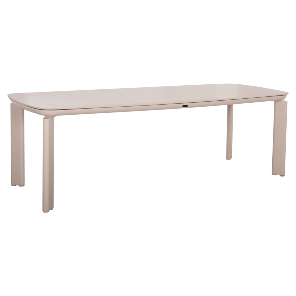 trapezi-sterlin-sm6356-krem-aloyminio-si ΤΡΑΠΕΖΙ STERLIN SM6356 ΚΡΕΜ ΑΛΟΥΜΙΝΙΟ & SINTERED STONE TOP 240x100x76Yεκ. - Image 1