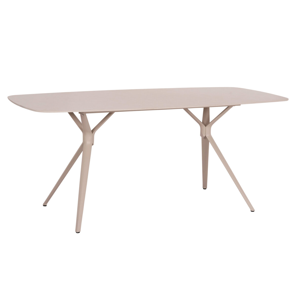 ΤΡΑΠΕΖΙ ANTOINE SM6355 ΚΡΕΜ ΑΛΟΥΜΙΝΙΟ & SINTERED STONE TOP 180x90x75Yεκ.