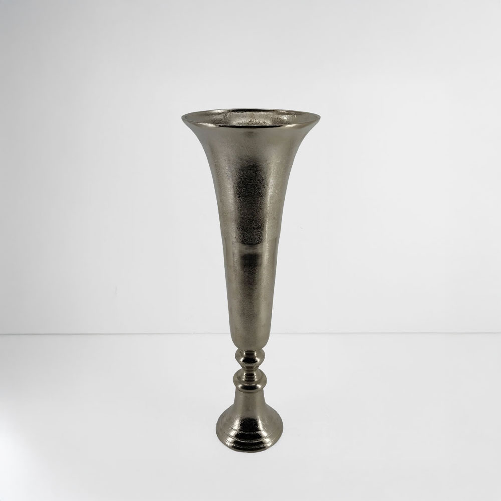 FLORES ΒΑΖΟ 19x19x55cm ΑΛΟΥΜΙΝΙΟ ΑΣΗΜΙ