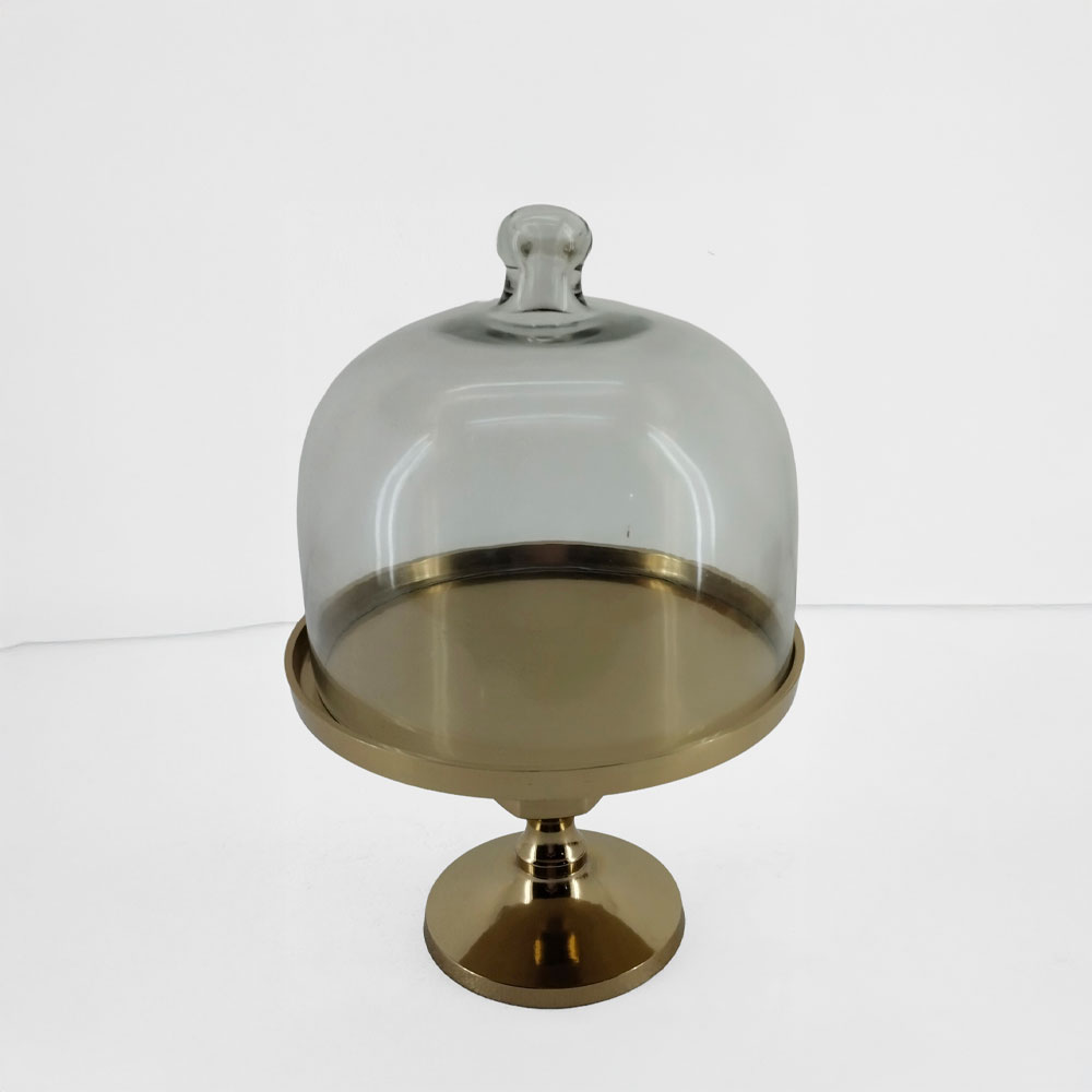 MOLDE ΚΟΥΠ ΜΕ ΚΑΠΑΚΙ 24x24x37 ΑΛΟΥΜΙΝΙΟ ΧΡΥΣΟ ΓΥΑΛΙ