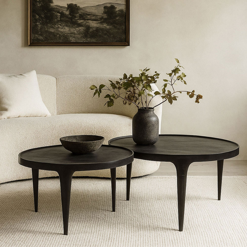 04-1195_101-MoL7J_1 INK COFFEE TABLE SET 2ΤΕΜ ΜΑΥΡΟ 75x75x45.5cm - Image 3
