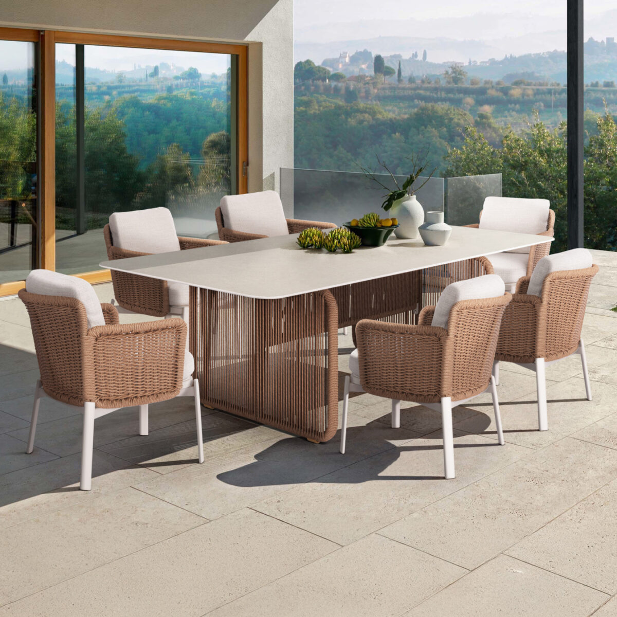 1 ΣΕΤ ΤΡΑΠΕΖΑΡΙΑΣ 7TMX DESTINY SM21248 ΑΛΟΥΜΙΝΙΟ-SINTERED STONE ΜΠΕΖ & ΕΚΡΟΥ - Image 2