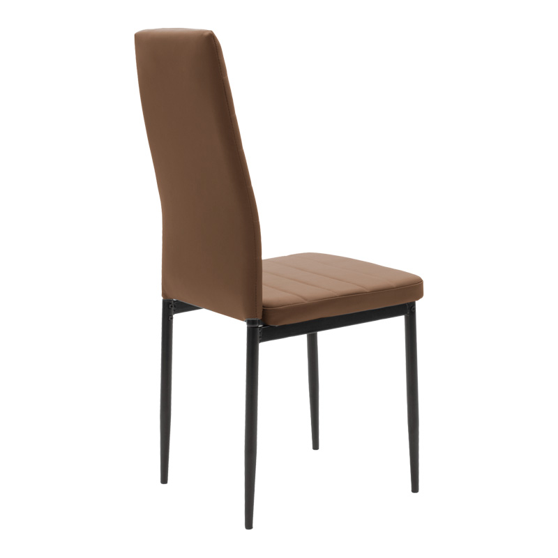 200-001391-2 Τραπεζαρία Balou-Parker  σετ 5τεμ μαύρο-καφε Φ100x73εκ - Image 3