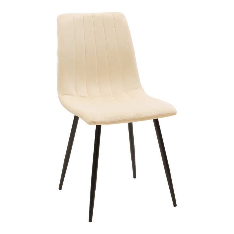 200-001416-1 Τραπεζαρία Balou-Noor  σετ 5τεμ MDF μαύρο-μπεζ Φ100x73εκ - Image 2