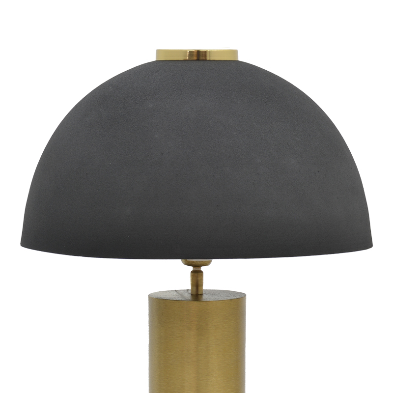 287-000004-1 Φωτιστικό δαπέδου Cableler Inart Ε27 μαύρο μέταλλο Φ46x114εκ - Image 2