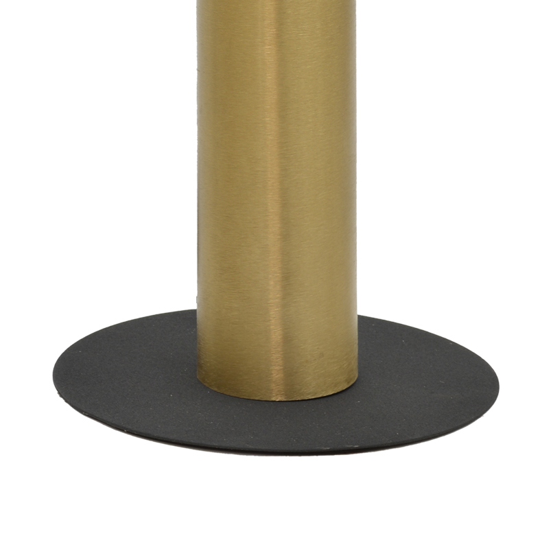 287-000004-2 Φωτιστικό δαπέδου Cableler Inart Ε27 μαύρο μέταλλο Φ46x114εκ - Image 3