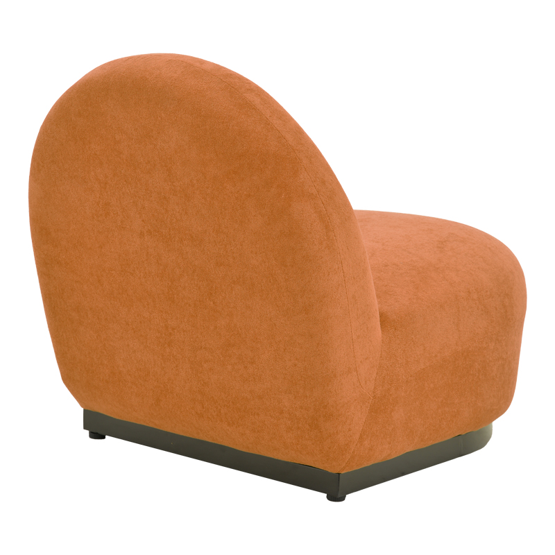 392-000010-1 Πολυθρόνα περιστρεφόμενη Zenny  υφασμα terracotta 64x85x68εκ - Image 2