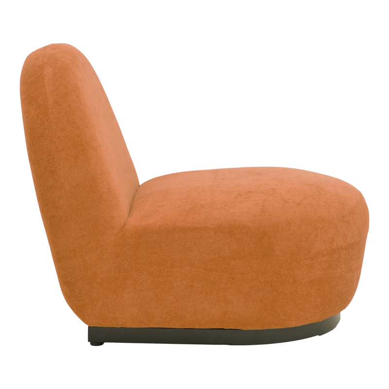 392-000010-2 Πολυθρόνα περιστρεφόμενη Zenny  υφασμα terracotta 64x85x68εκ - Image 3