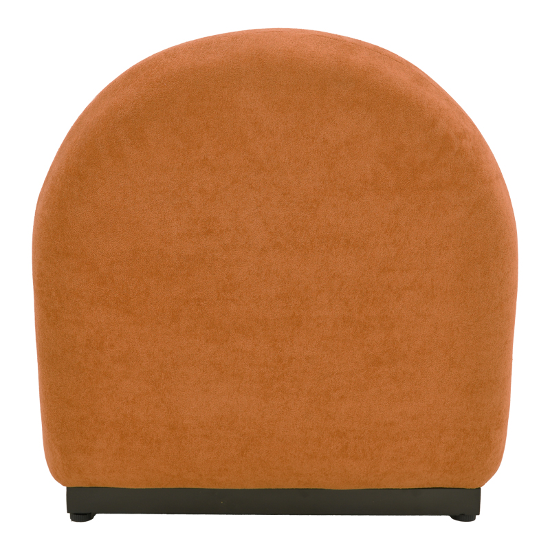 392-000010-4 Πολυθρόνα περιστρεφόμενη Zenny  υφασμα terracotta 64x85x68εκ - Image 5