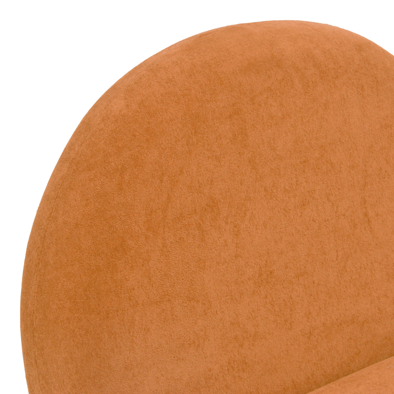 392-000010-5 Πολυθρόνα περιστρεφόμενη Zenny  υφασμα terracotta 64x85x68εκ - Image 6