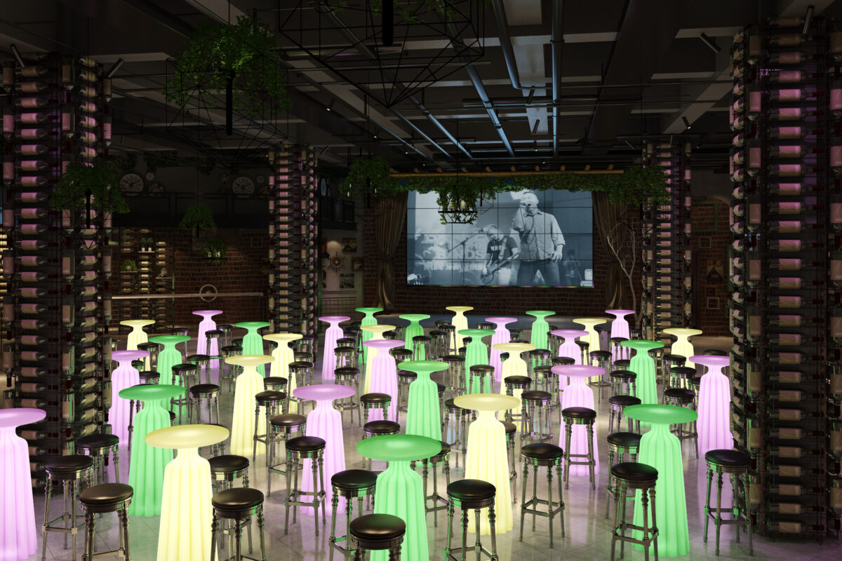 Φωτιζόμενο Cocktail Bar Table LED C131B - Image 3