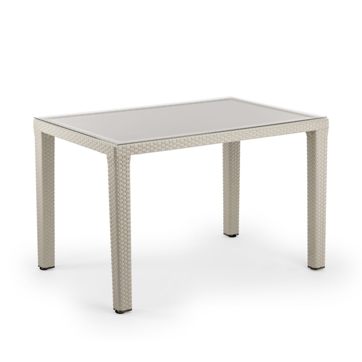 Antares 80x120 - Τετράγωνο Τραπέζι με Τζάμι και 4 Πόδια - Image 4