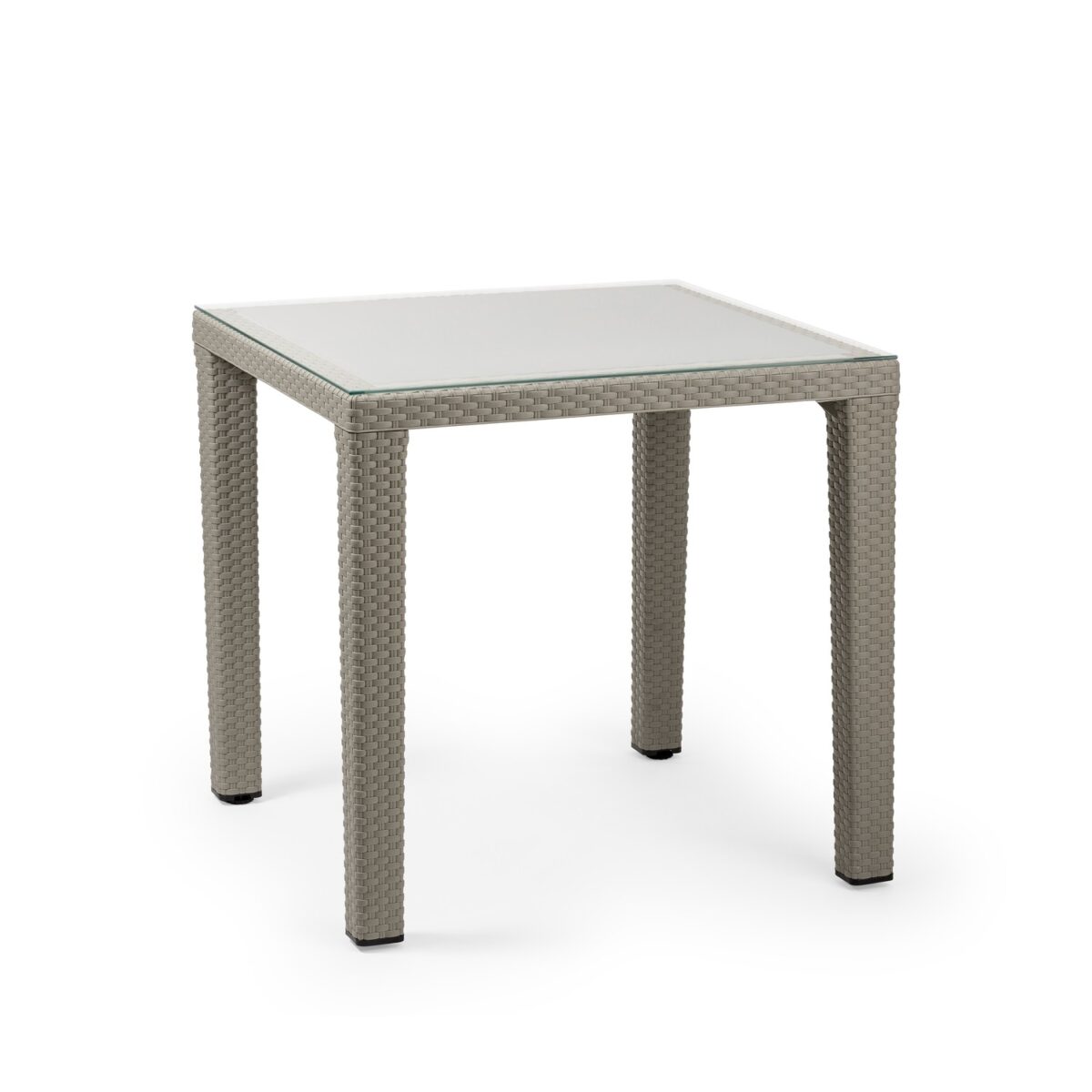 Antares 80x80 - Τετράγωνο Τραπέζι με Τζάμι και 4 Πόδια - Image 4