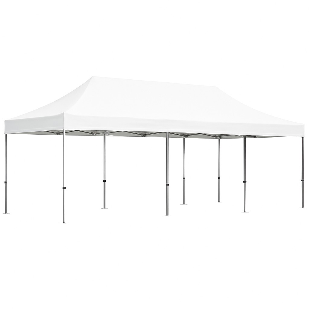 Pro-40 Gazebo Βαρέως Τύπου 4x8m – Πτυσσόμενη τέντα-κιόσκι με εξάγωνο σκελετό
