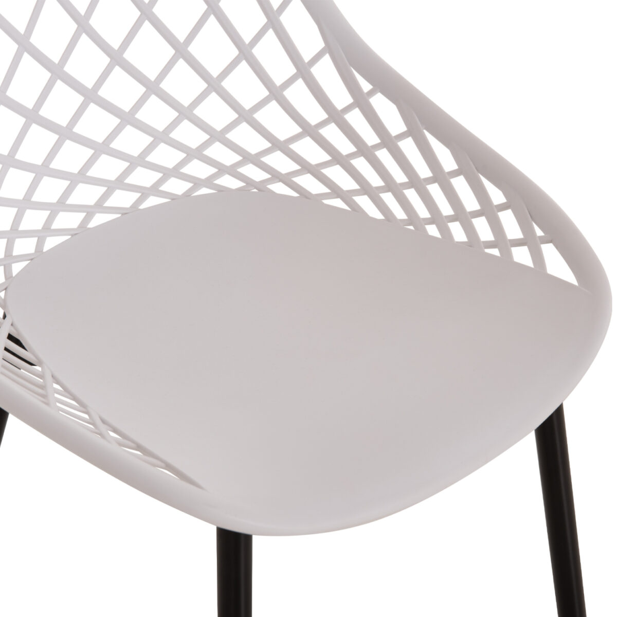 ΚΑΡΕΚΛΑ ΠΟΛΥΠΡΟΠΥΛΕΝΙΟΥ ΛΕΥΚΗ LIO ΜΕ ΜΕΤΑΛΛΙΚΑ ΠΟΔΙΑ ΜΑΥΡΑ HM9524.01 52x53x82Υ εκ. - Image 8