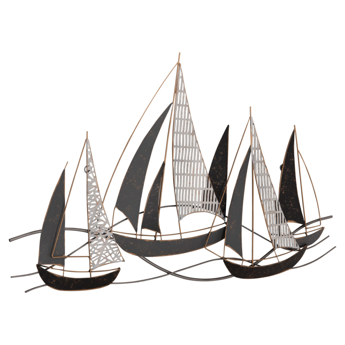 ΜΕΤΑΛΛΙΚΟ ΔΙΑΚΟΣΜΗΤΙΚΟ ΤΟΙΧΟΥ HM7160 ΑΝΘΡΑΚΙ ΛΕΥΚΟ ΧΡΥΣΟ 91x3x55Y εκ. - Image 3