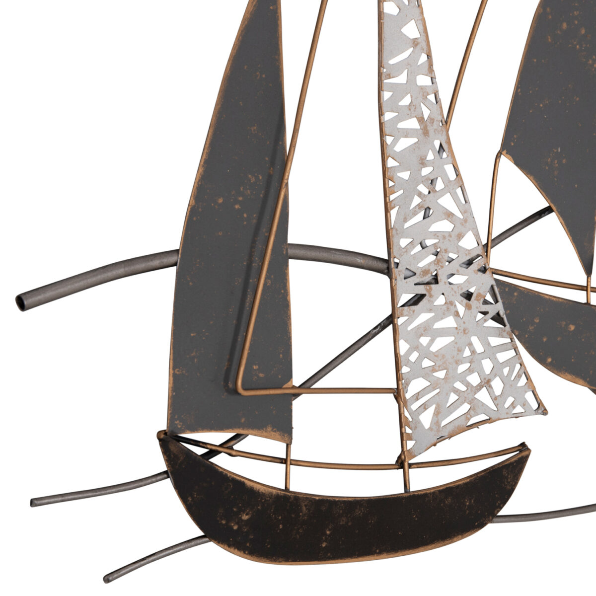 ΜΕΤΑΛΛΙΚΟ ΔΙΑΚΟΣΜΗΤΙΚΟ ΤΟΙΧΟΥ HM7160 ΑΝΘΡΑΚΙ ΛΕΥΚΟ ΧΡΥΣΟ 91x3x55Y εκ. - Image 5