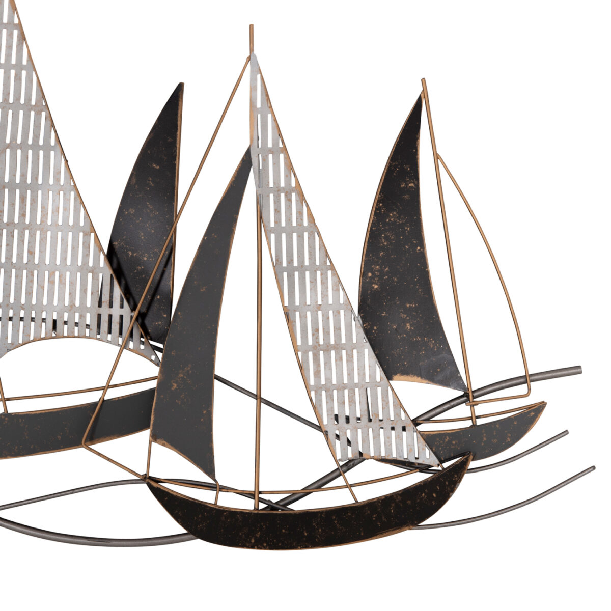 ΜΕΤΑΛΛΙΚΟ ΔΙΑΚΟΣΜΗΤΙΚΟ ΤΟΙΧΟΥ HM7160 ΑΝΘΡΑΚΙ ΛΕΥΚΟ ΧΡΥΣΟ 91x3x55Y εκ. - Image 6