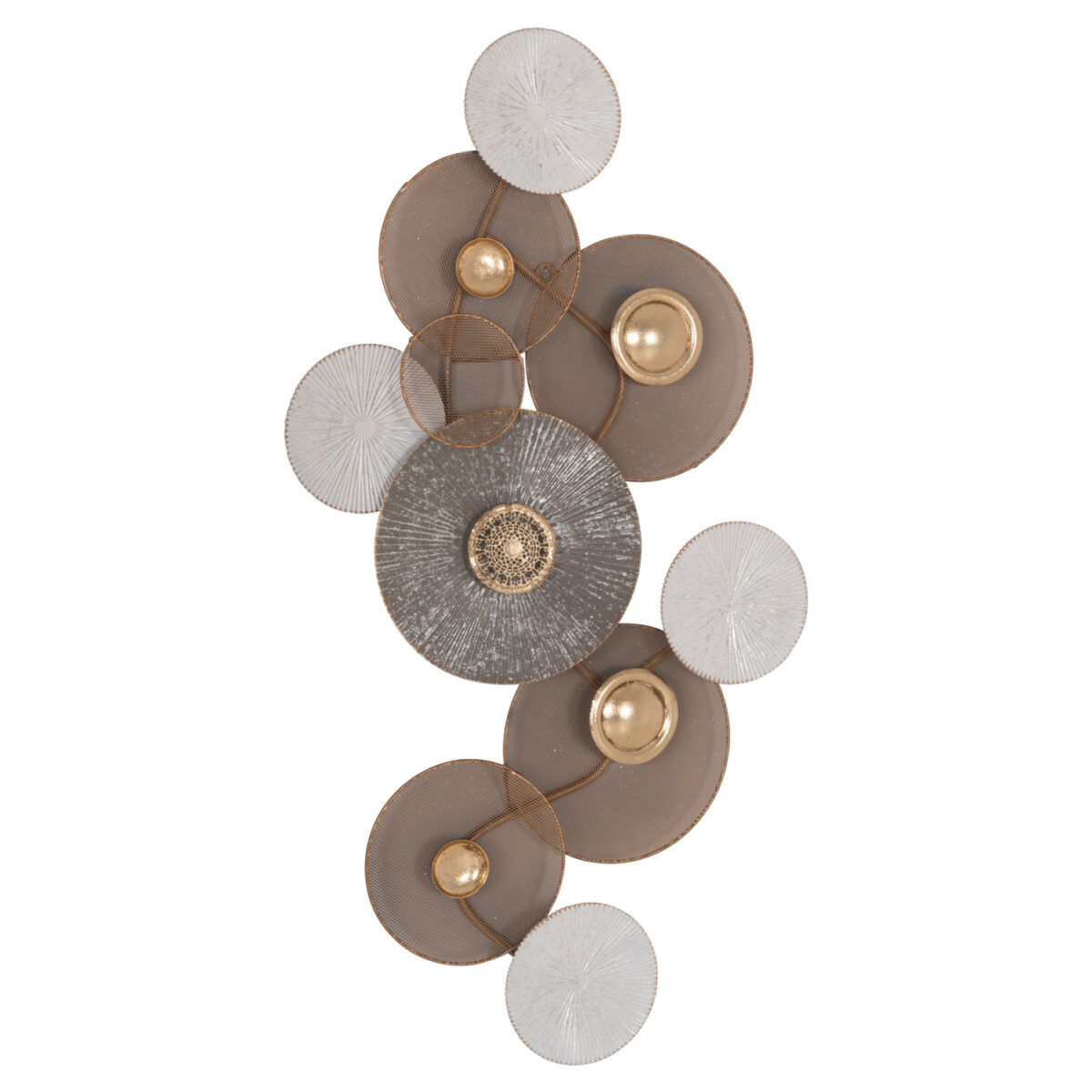 ΜΕΤΑΛΛΙΚΟ ΔΙΑΚΟΣΜΗΤΙΚΟ ΤΟΙΧΟΥ HM7165 ΧΡΥΣΟ ΛΕΥΚΟ 91x6x50Y εκ. - Image 3