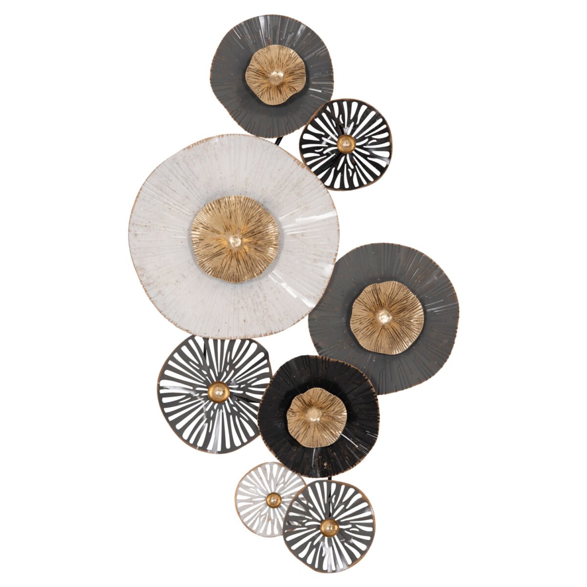 ΜΕΤΑΛΛΙΚΟ ΔΙΑΚΟΣΜΗΤΙΚΟ ΤΟΙΧΟΥ HM7170 ΓΚΡΙ ΕΚΡΟΥ ΧΡΥΣΟ 88x7x51Y εκ. - Image 3