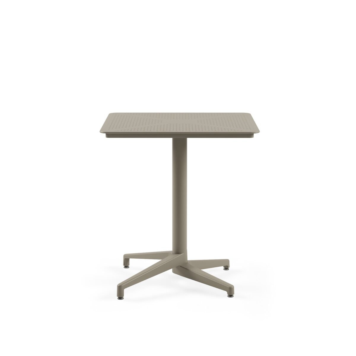 Moon 70x70 - Τετράγωνο Τραπέζι με Διάτρητη Επιφάνεια και Σταθερή Βάση - Image 5