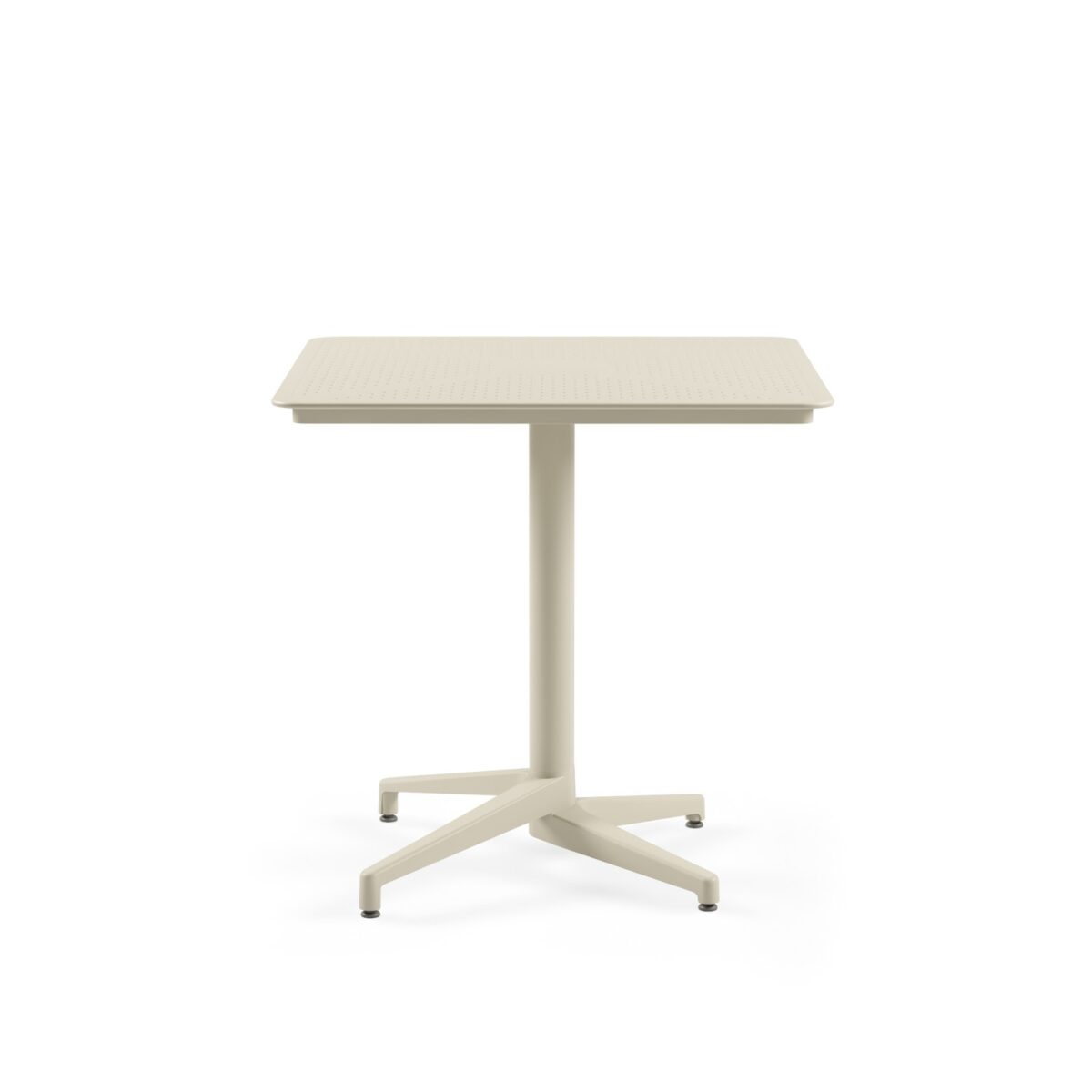 Moon 80x80 - Τετράγωνο Τραπέζι με Διάτρητη Επιφάνεια και Σταθερή Βάση - Image 4