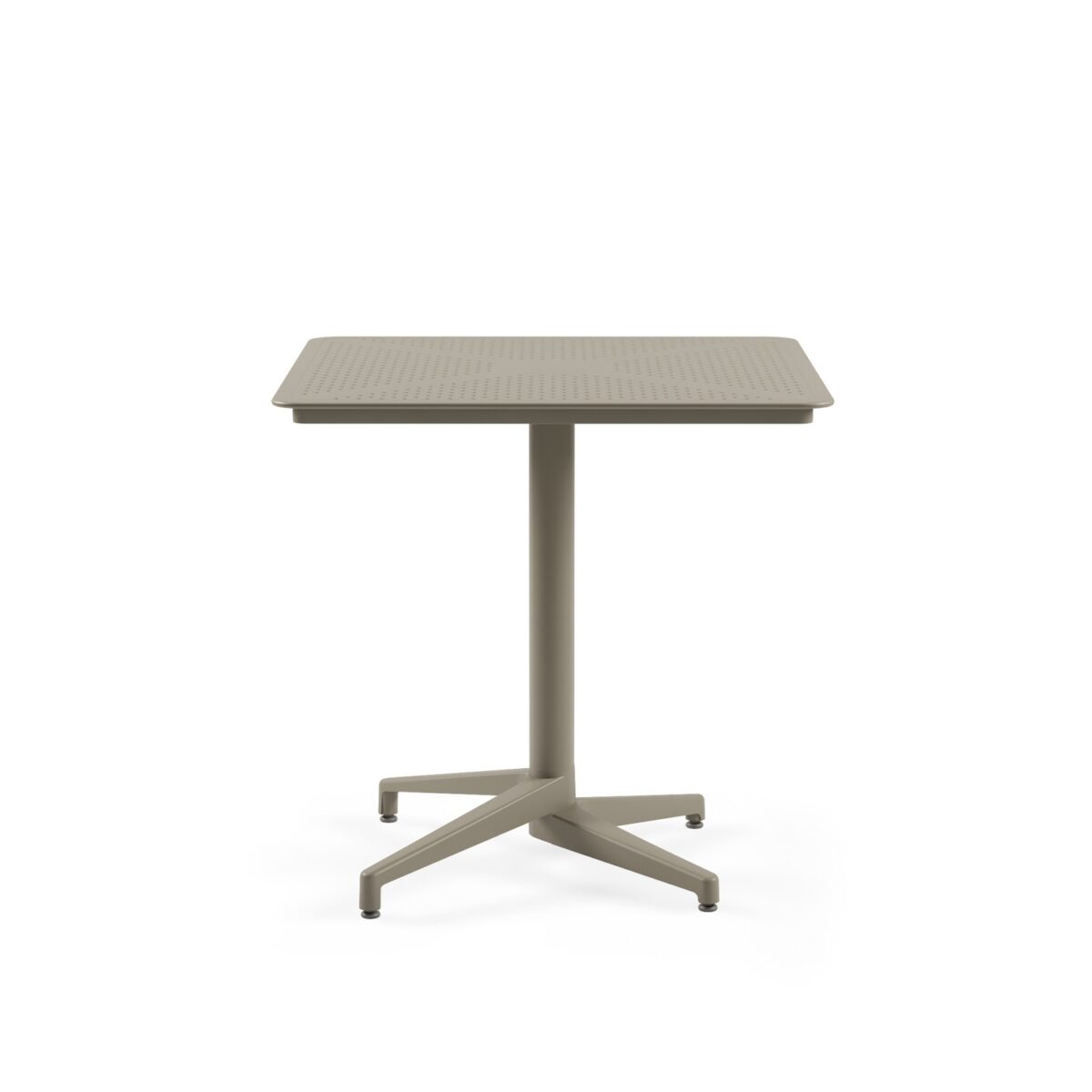 Moon 80x80 - Τετράγωνο Τραπέζι με Διάτρητη Επιφάνεια και Σταθερή Βάση - Image 5