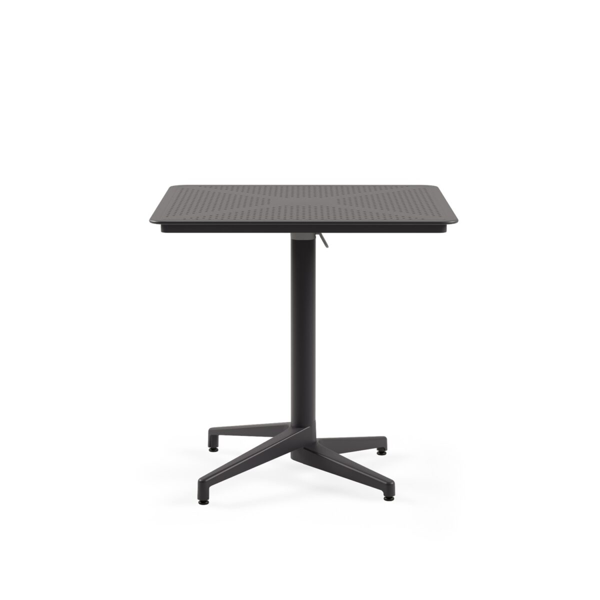 Moon 80x80 - Τετράγωνο Τραπέζι με Διάτρητη Επιφάνεια και Πτυσσόμενη Βάση - Image 4