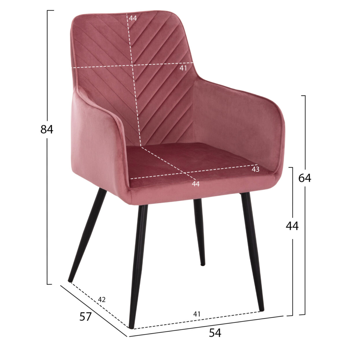 polythrona-fb9858212-sapio-milo-beloydo-1 ΠΟΛΥΘΡΟΝΑ LATRELL HM8582.12 ΣΑΠΙΟ ΜΗΛΟ ΒΕΛΟΥΔΟ & ΜΑΥΡΑ ΜΕΤΑΛΛΙΚΑ ΠΟΔΙΑ 54x57x84Yεκ. - Image 2