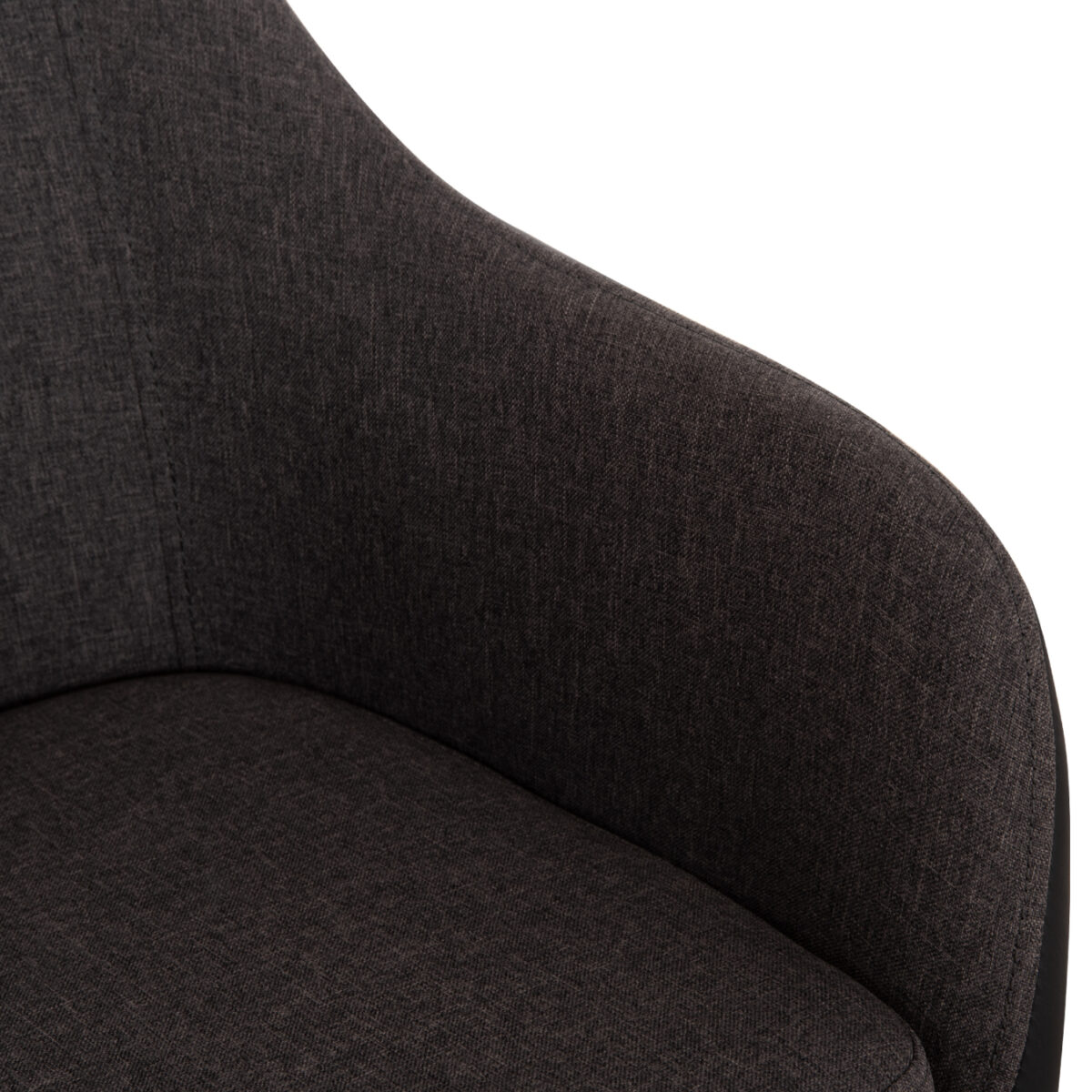 ΠΟΛΥΘΡΟΝΑΚΙ BRISTOL ΜΕ ΥΦΑΣΜΑ ΣΚΟΥΡΟ ΓΚΡΙ Κ PU ΜΑΥΡΟ HM0141.01 57x59x86Υεκ. - Image 9