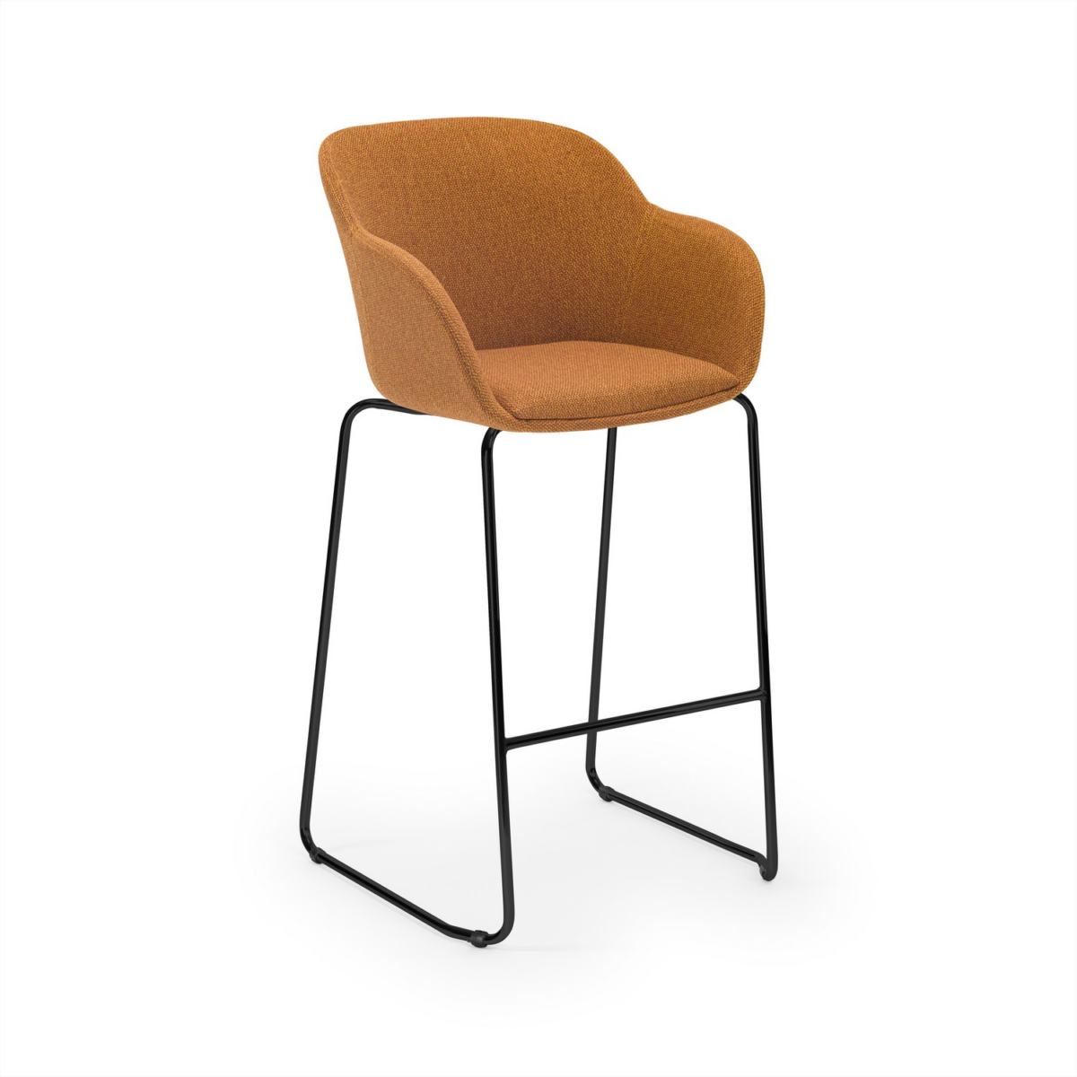 Shell-M Bar Armchair με Ύφασμα - Σκαμπό Πολυθρόνα - Image 6