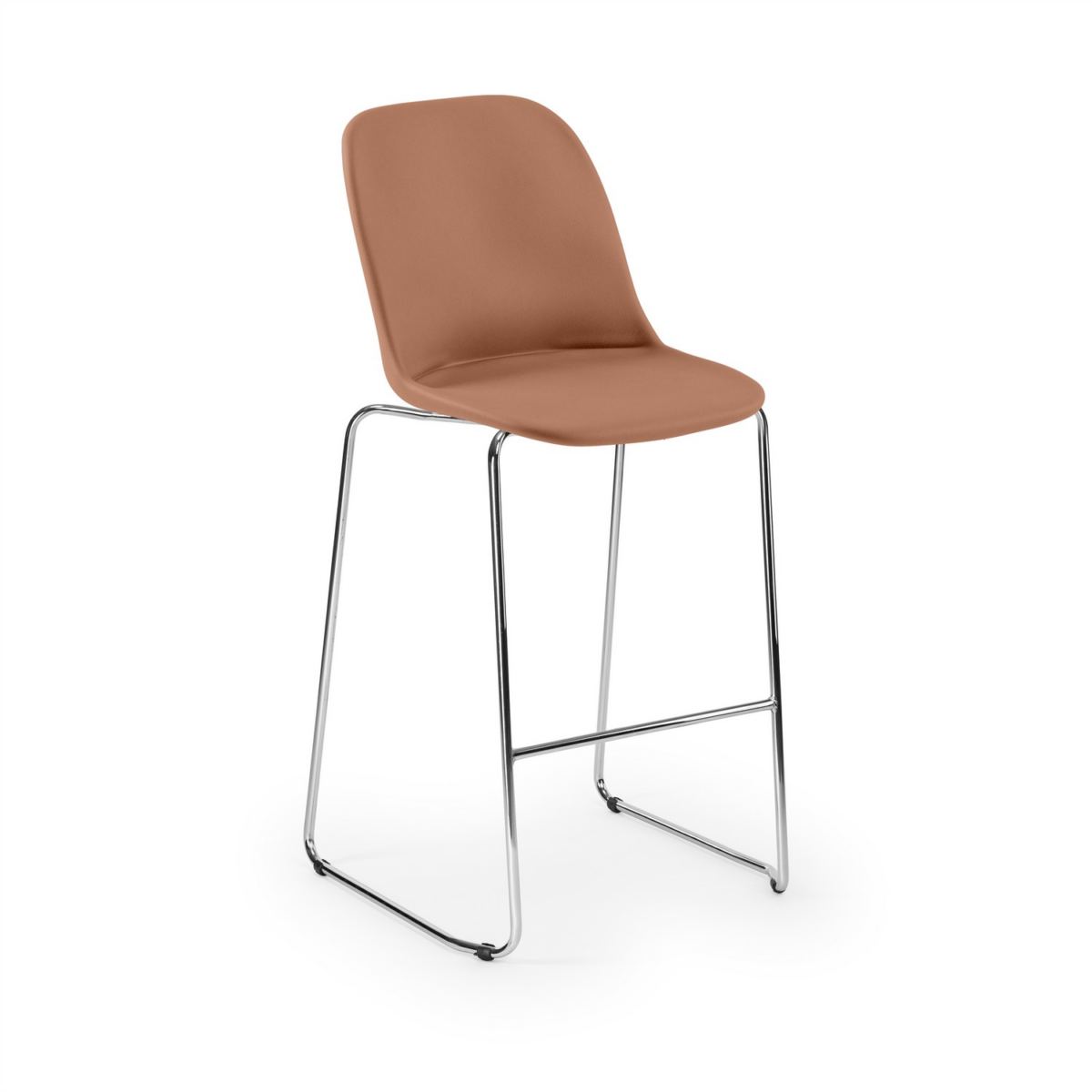 Shell-M Bar Stool με Ύφασμα - Σκαμπό - Image 9